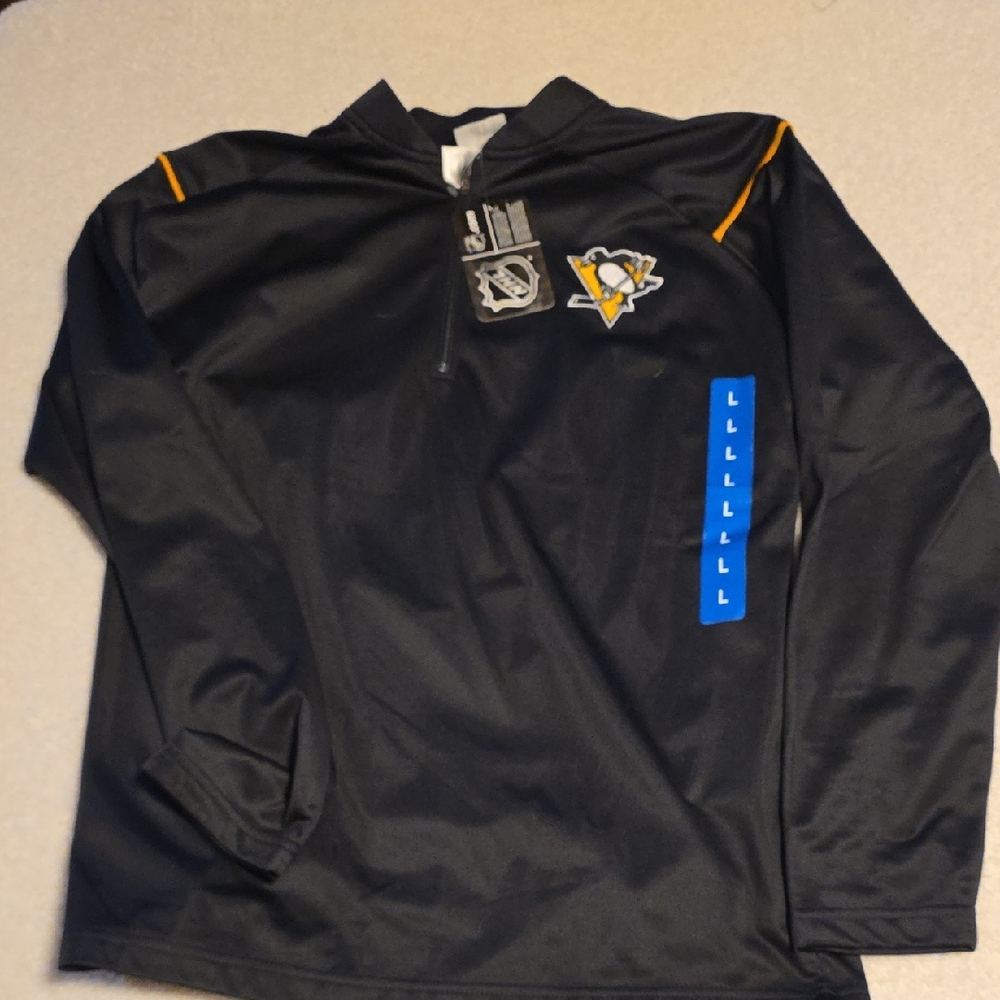 NHL Black Hoodie with Emblem
